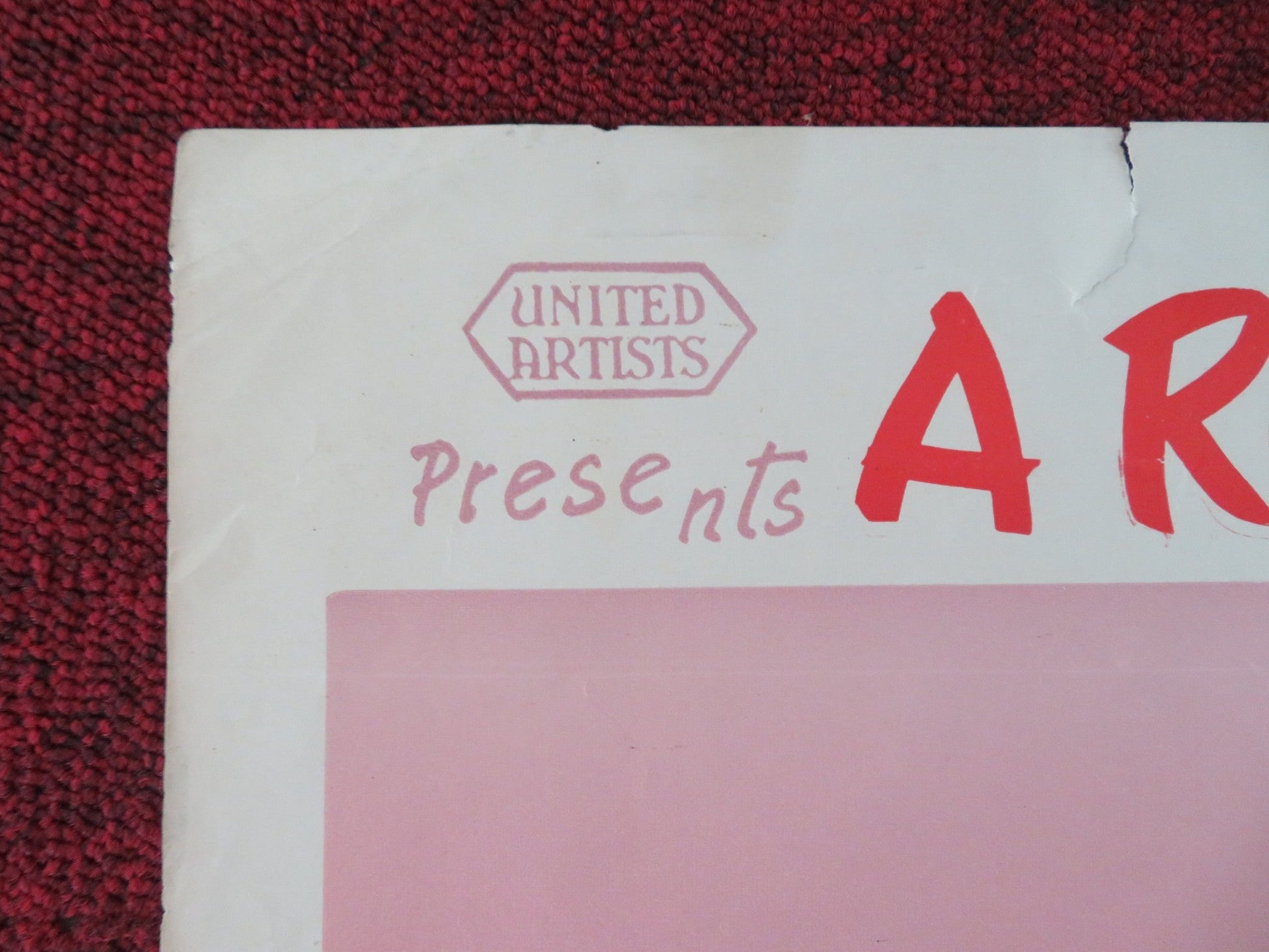 A LADY TAKES A CHANCE IRANIAN POSTER ROLLED JOHN WAYNE PHIL SILVERS 1963 Movie posters