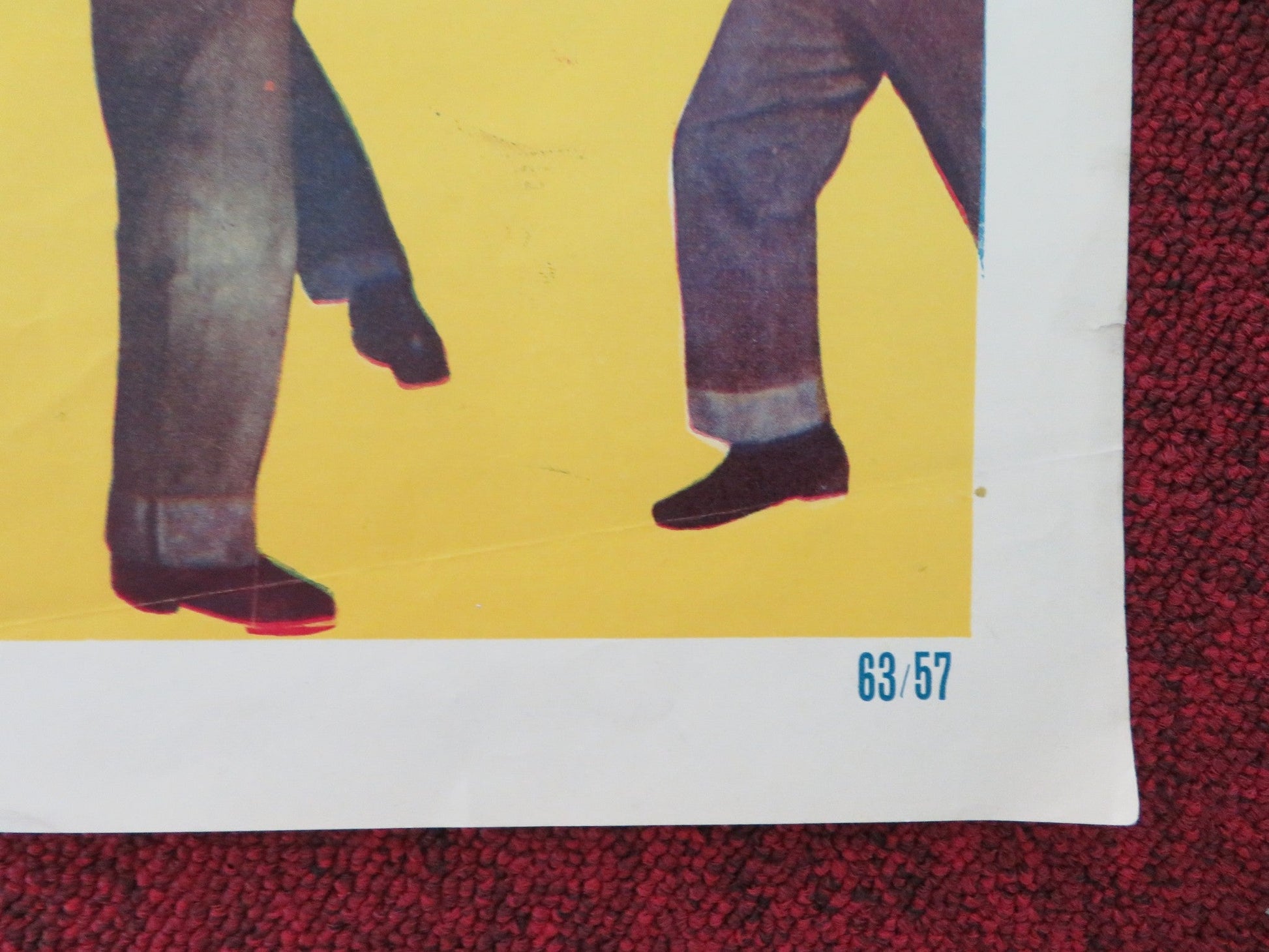 A LADY TAKES A CHANCE IRANIAN POSTER ROLLED JOHN WAYNE PHIL SILVERS 1963 Movie posters