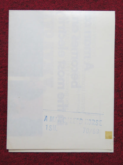 A MAN CALLED HORSE FOLDED US ONE SHEET POSTER RICHARD HARRIS J. ANDERSON 1970 - Rendezvous Cinema