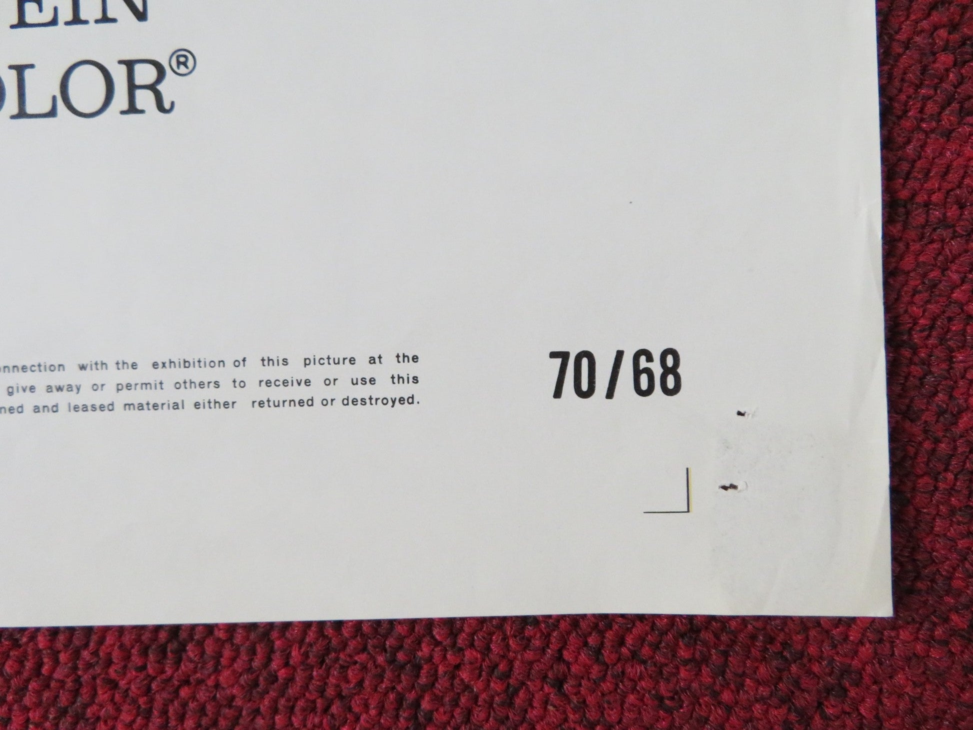 A MAN CALLED HORSE FOLDED US ONE SHEET POSTER RICHARD HARRIS J. ANDERSON 1970 - Rendezvous Cinema