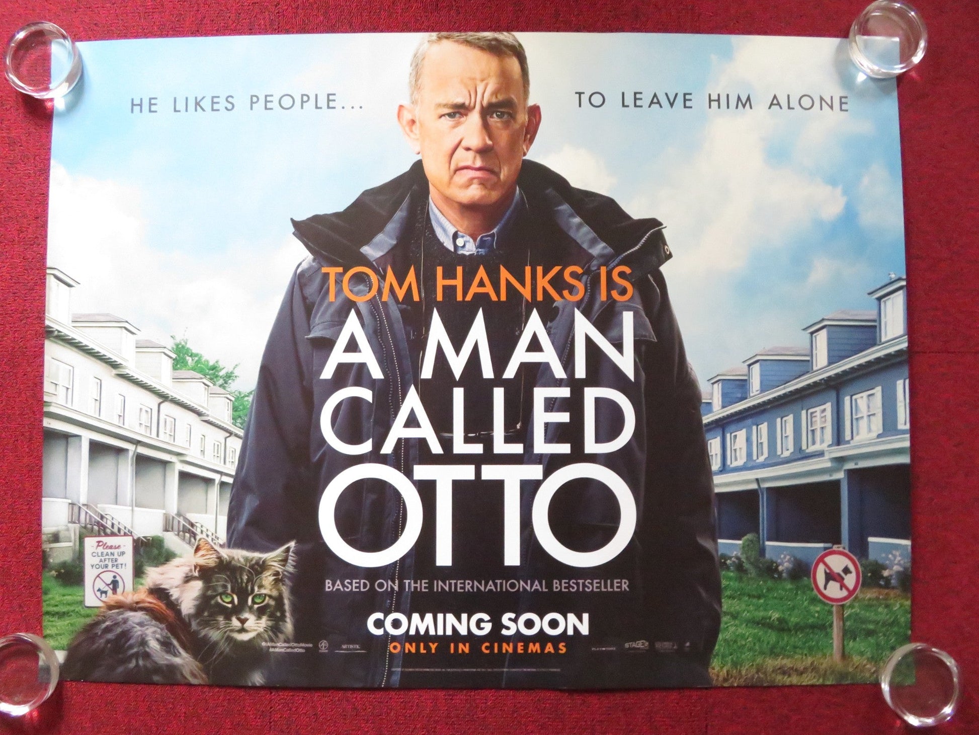 A MAN CALLED OTTO UK QUAD ROLLED POSTER TOM HANKS JOHN HIGGINS 2022 Rendezvous Cinema Movie posters