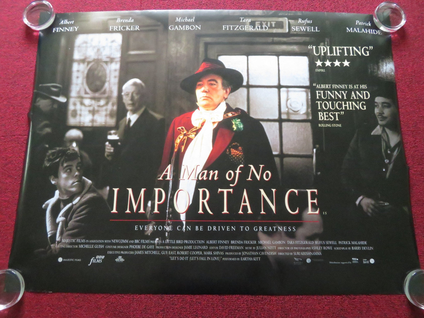 A MAN OF NO IMPORTANCE UK QUAD ROLLED POSTER ALBERT FINNEY BRENDA FRICKER 1994 Rendezvous Cinema Movie posters