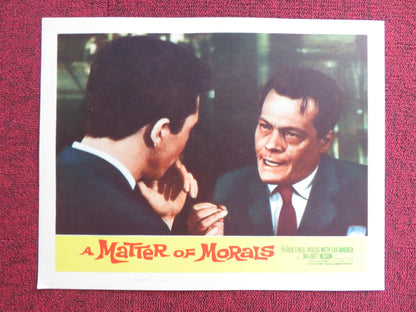 A MATTER OF MORALS US LOBBY CARD FULL SET PATRICK O'NEAL MOGENS WIETH 1960 Rendezvous Cinema Movie posters