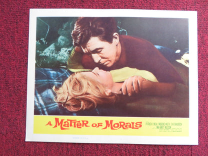 A MATTER OF MORALS US LOBBY CARD FULL SET PATRICK O'NEAL MOGENS WIETH 1960 Rendezvous Cinema Movie posters
