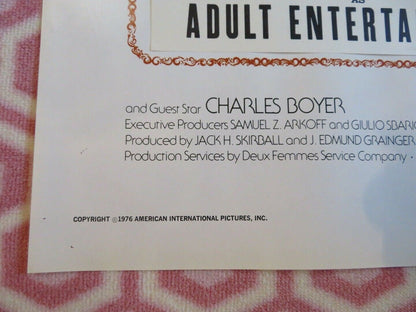 A MATTER OF TIME US ONE SHEET POSTER LIZA MINNELLI INGRID BERGMAN 1976 - Rendezvous Cinema