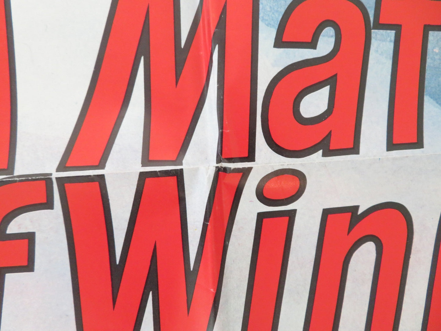 A MATTER OF WINNING FOLDED US ONE SHEET POSTER GORDON SHAFER PAMELA WHITNEY 1973 Movie posters
