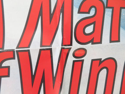 A MATTER OF WINNING FOLDED US ONE SHEET POSTER GORDON SHAFER PAMELA WHITNEY 1973 Movie posters