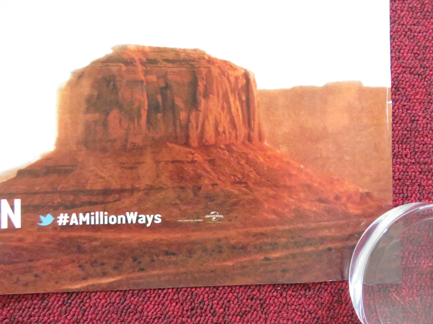 A MILLION WAYS TO DIE IN THE WEST - B UK QUAD ROLLED POSTER SETH MCFARLANE 2014 Rendezvous Cinema Movie posters