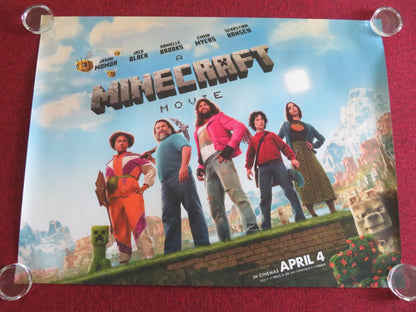 A MINECRAFT MOVIE UK QUAD ROLLED POSTER JACK BLACK JASON MOMOA 2025 Movie posters