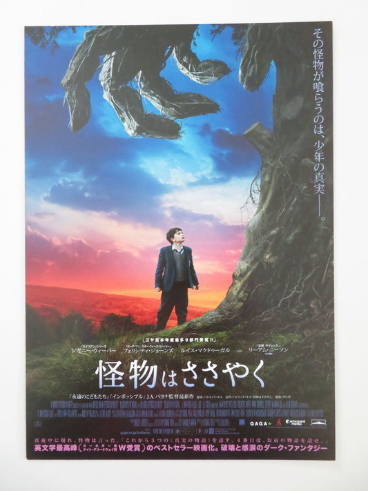 A Monster Calls Japanese Chirashi (B5) Poster Weaver MacDougall 2016 Movie posters