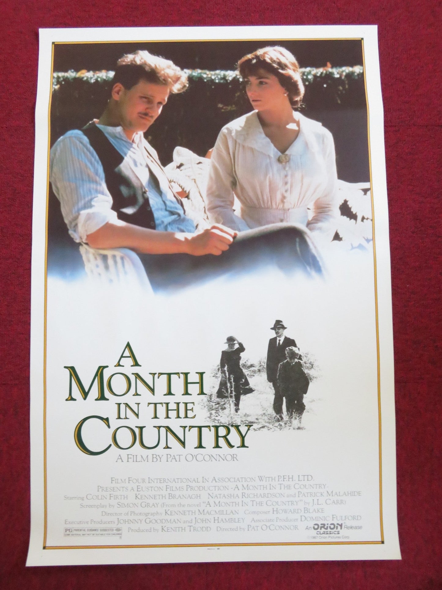 A MONTH IN THE COUNTRY US ONE SHEET ROLLED POSTER COLIN FIRTH N. RICHARDSON 1987 - Rendezvous Cinema