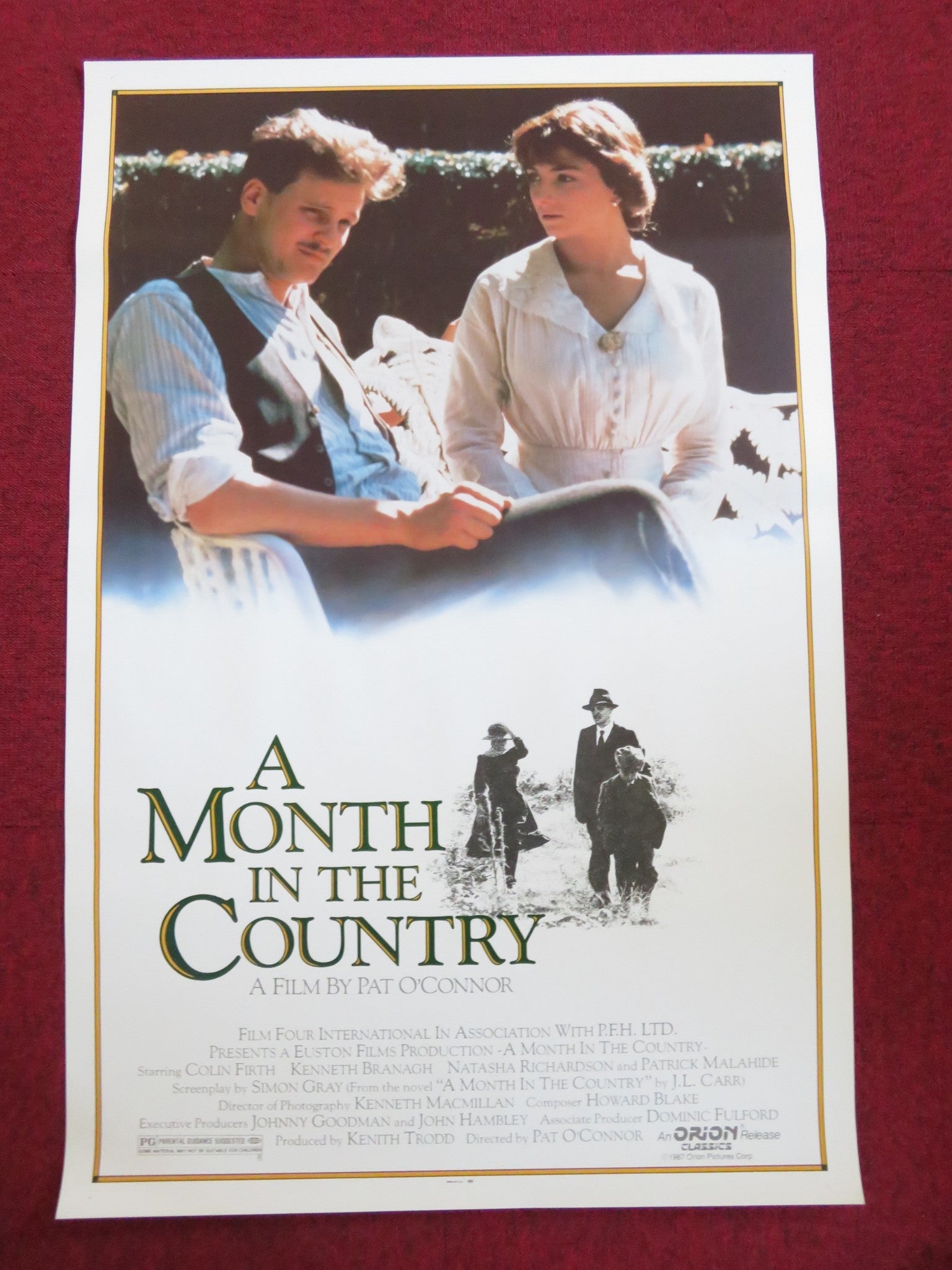 A MONTH IN THE COUNTRY US ONE SHEET ROLLED POSTER COLIN FIRTH N. RICHARDSON 1987 - Rendezvous Cinema