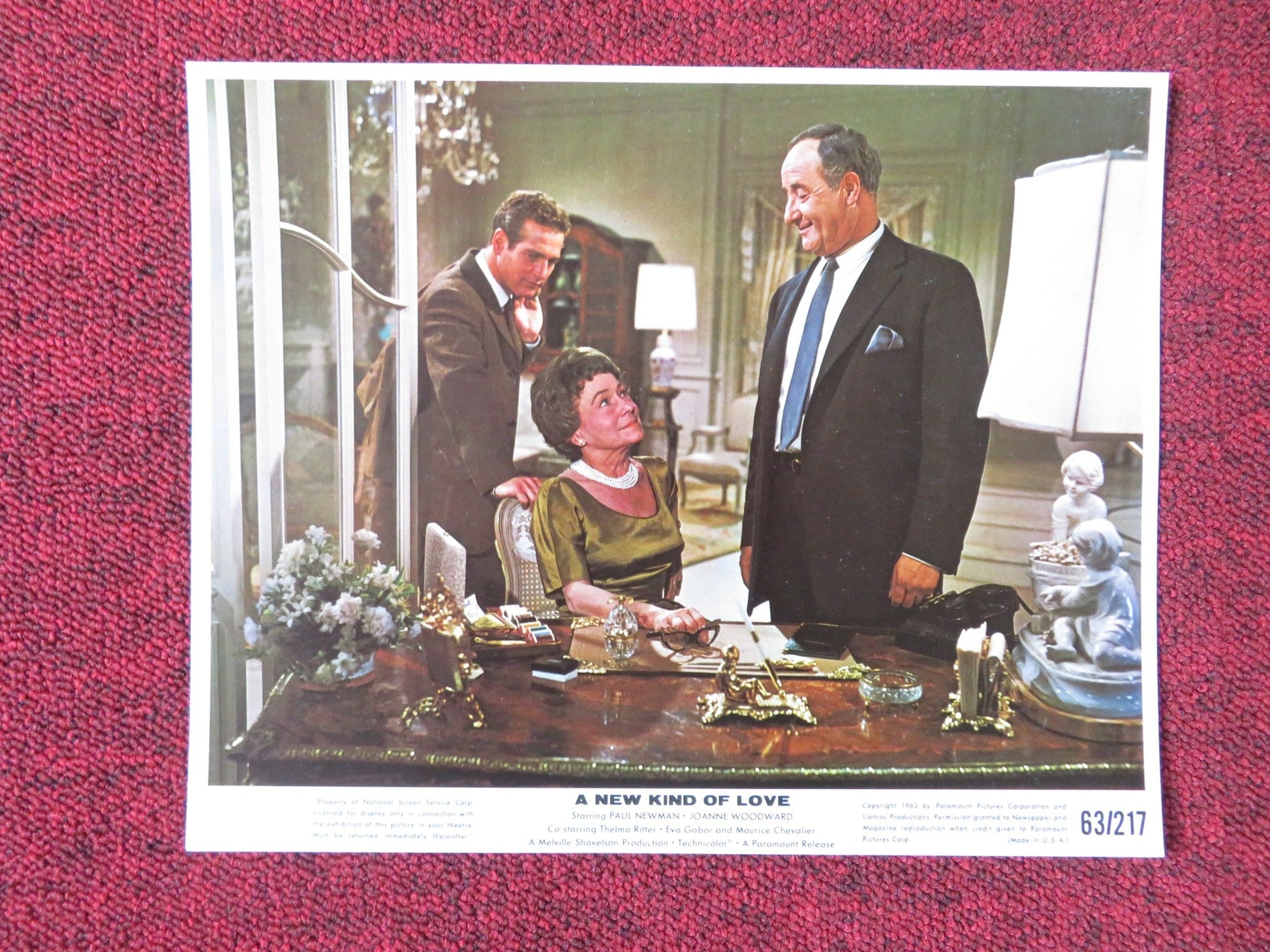 A NEW KIND OF LOVE LOBBY CARD PAUL NEWMAN JOANNE WOODWARD 1963 Rendezvous Cinema Movie posters