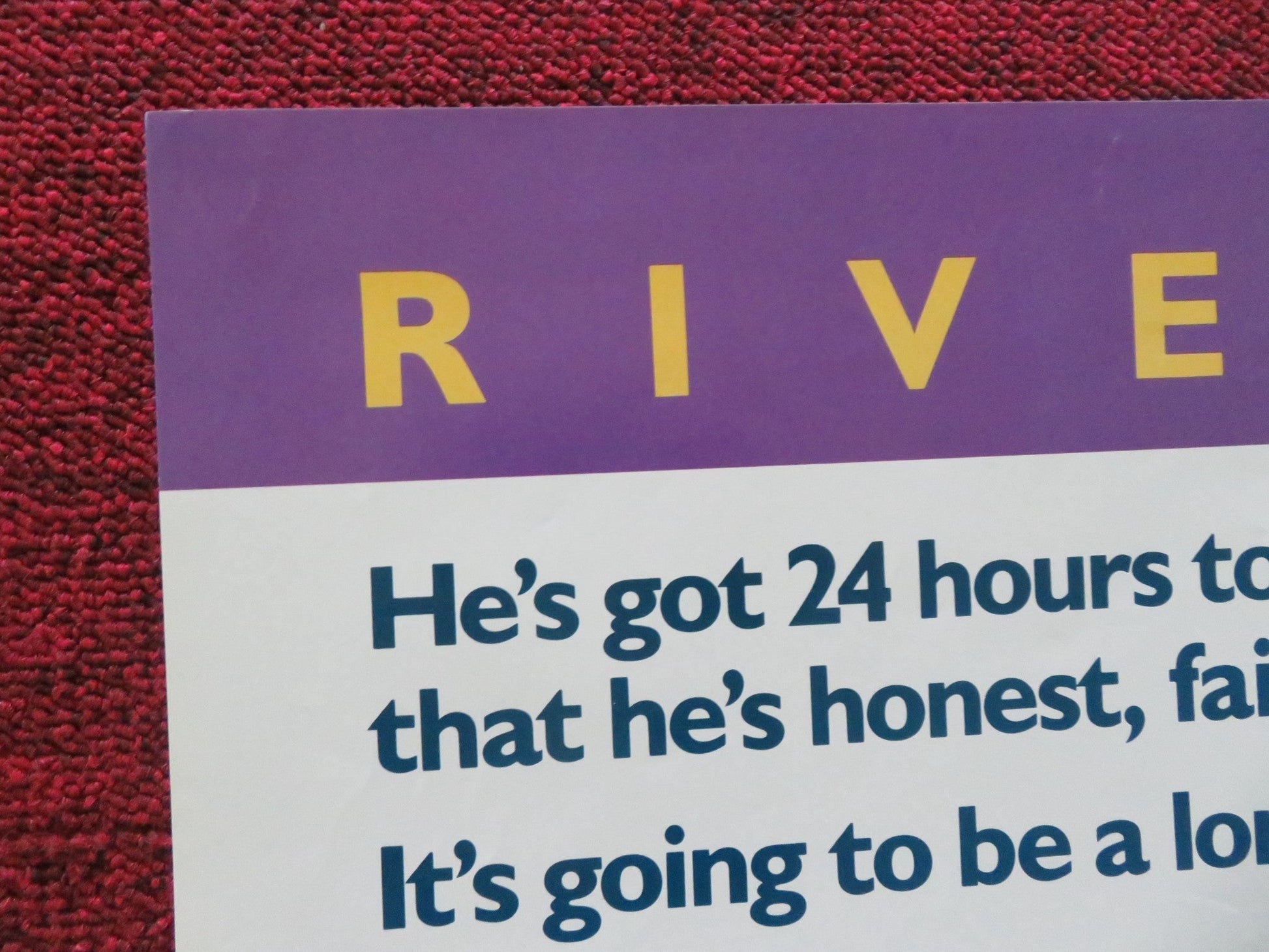 A NIGHT IN THE LIFE OF JIMMY REARDON FOLDED US ONE SHEET POSTER R. PHOENIX 1988 Movie posters