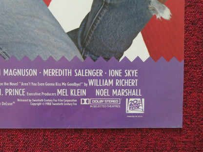 A NIGHT IN THE LIFE OF JIMMY REARDON FOLDED US ONE SHEET POSTER R. PHOENIX 1988 Movie posters