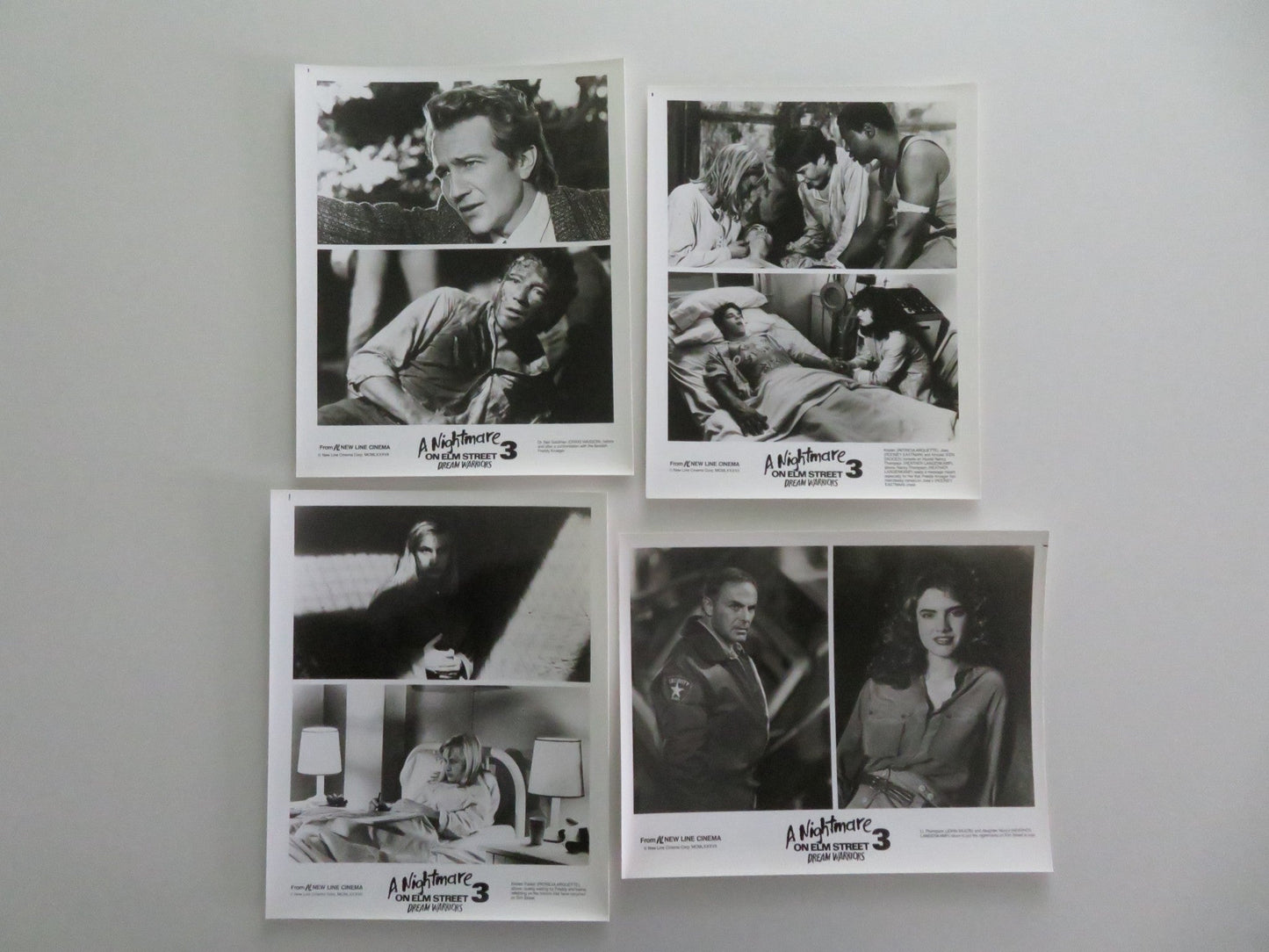 A Nightmare On Elm Street 3: Dream Warriors - B MOVIE STILL PHOTO LOT OF 4 1987 Movie posters