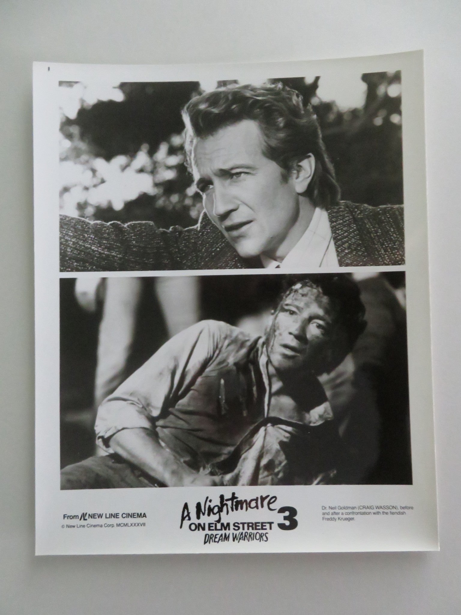 A Nightmare On Elm Street 3: Dream Warriors - B MOVIE STILL PHOTO LOT OF 4 1987 Movie posters