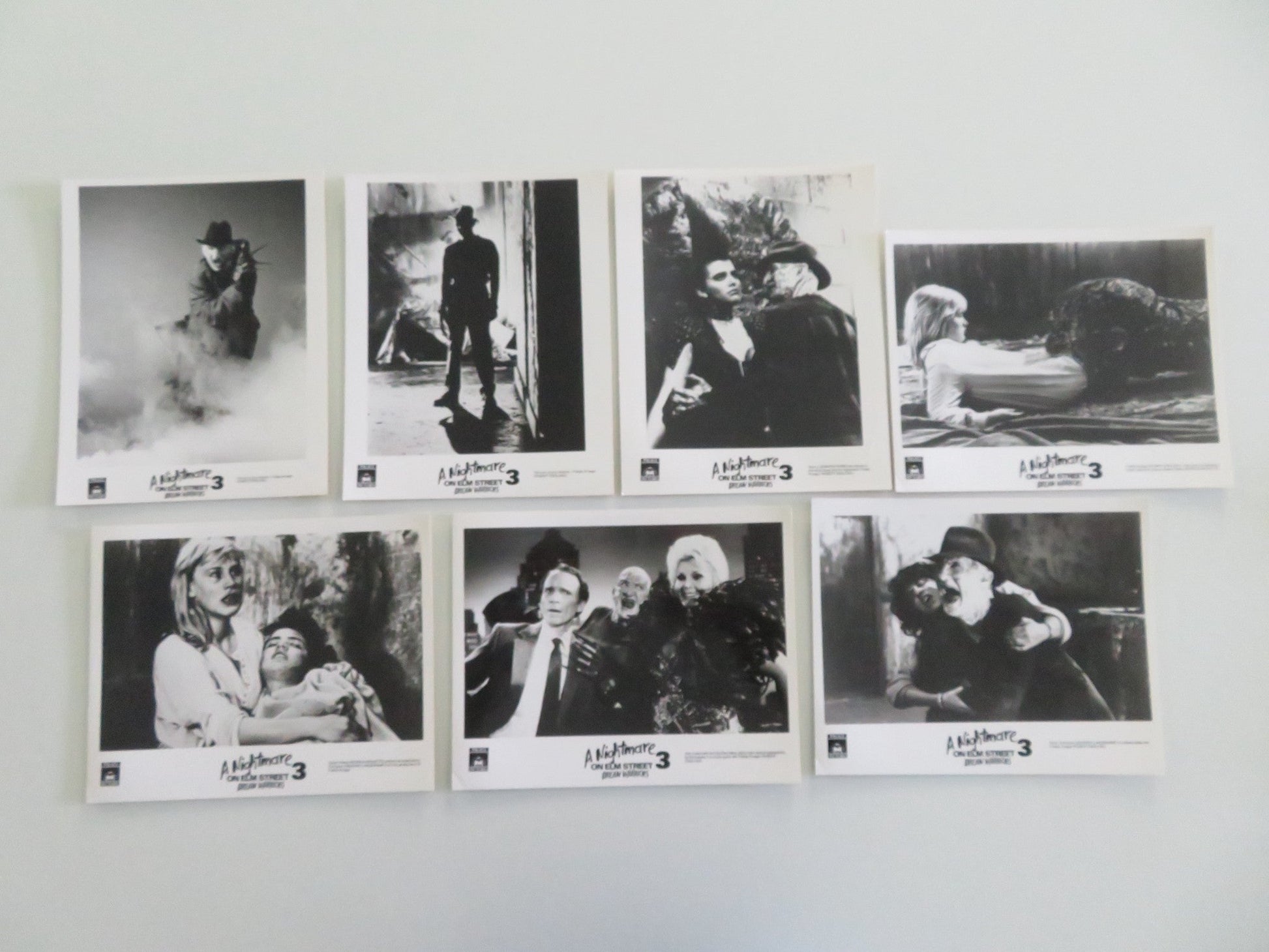 A NIGHTMARE ON ELM STREET 3: DREAM WARRIORS MOVIE STILL PHOTO LOT OF 7 1987 Movie posters