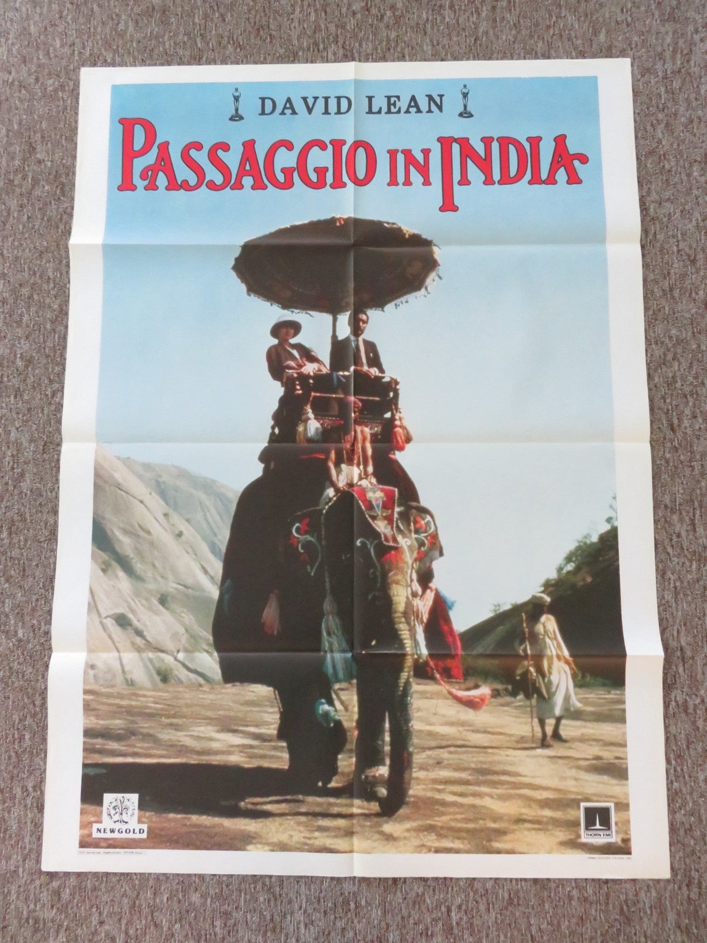 A PASSAGE TO INDIA ITALIAN 2 FOGLIO POSTER ALEC GUINNESS PEGGY ASHCROFT 1985 Rendezvous Cinema Movie posters