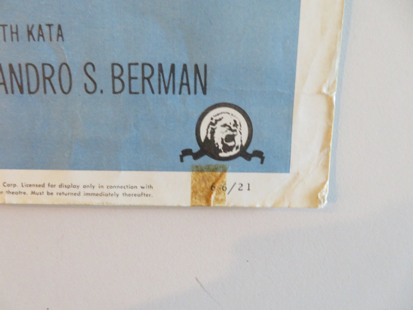 A PATCH OF BLUE US INSERT POSTER SIDNEY POITIER SHELLEY WINTERS 1966 Rendezvous Cinema Movie posters