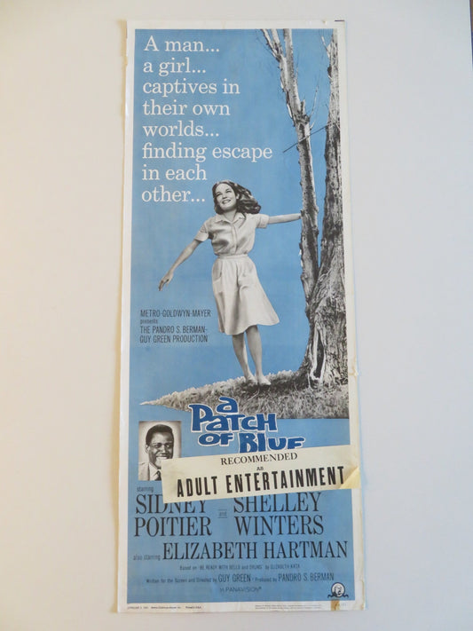 A PATCH OF BLUE US INSERT POSTER SIDNEY POITIER SHELLEY WINTERS 1966 Rendezvous Cinema Movie posters