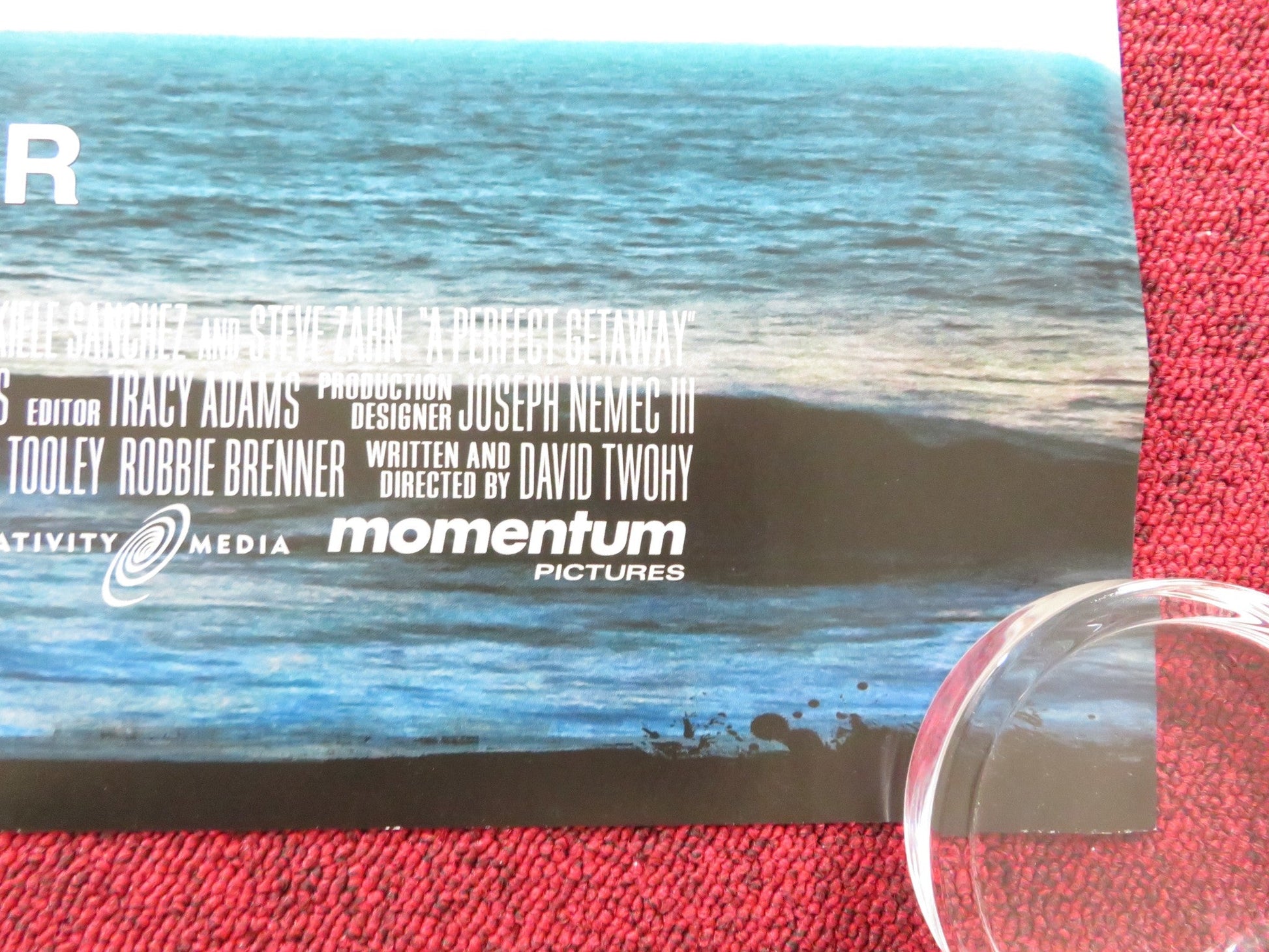 A PERFECT GETAWAY UK QUAD ROLLED POSTER TIMOTHY OLYPHANT STEVE ZAHN 2009 Rendezvous Cinema Movie posters