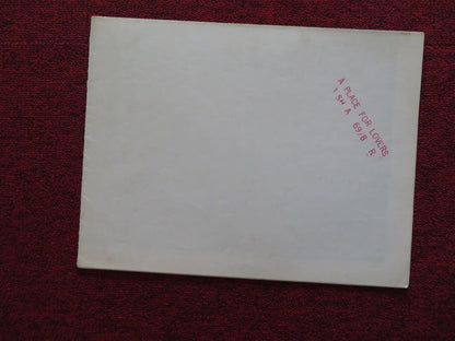 A PLACE FOR LOVERS / AMANTI - A FOLDED US ONE SHEET POSTER M MASTROIANNI 1969 - Rendezvous Cinema