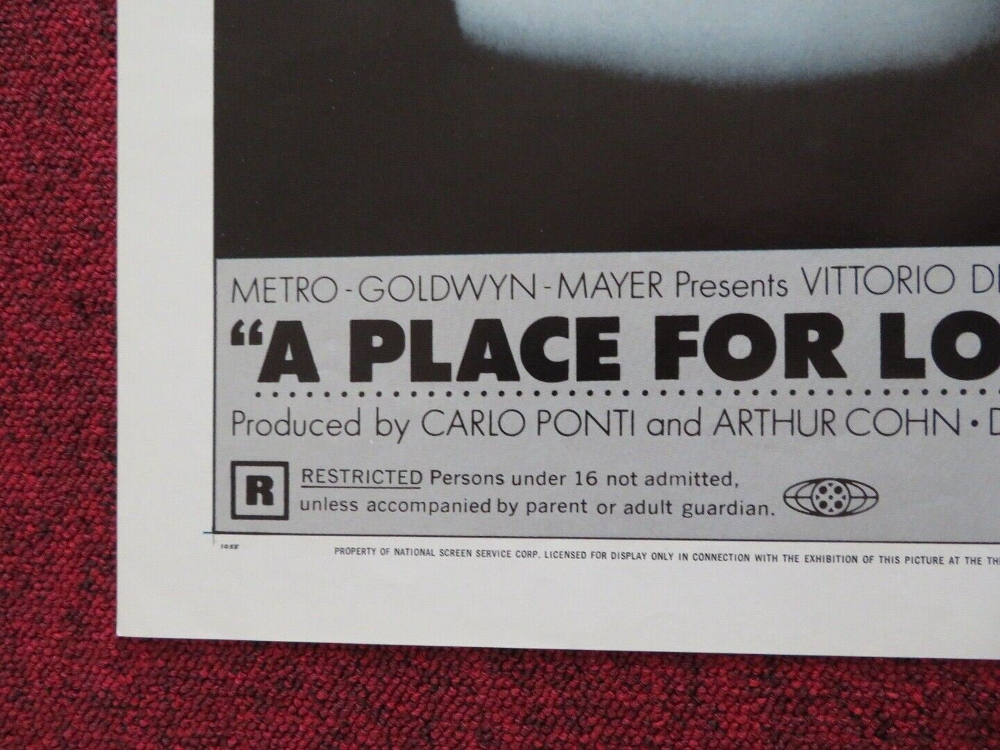 A PLACE FOR LOVERS / AMANTI - A FOLDED US ONE SHEET POSTER M MASTROIANNI 1969 - Rendezvous Cinema