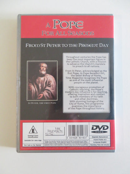 A POPE FOR ALL SEASONS (DVD) 2004 REGION 2 Rendezvous Cinema Movie posters
