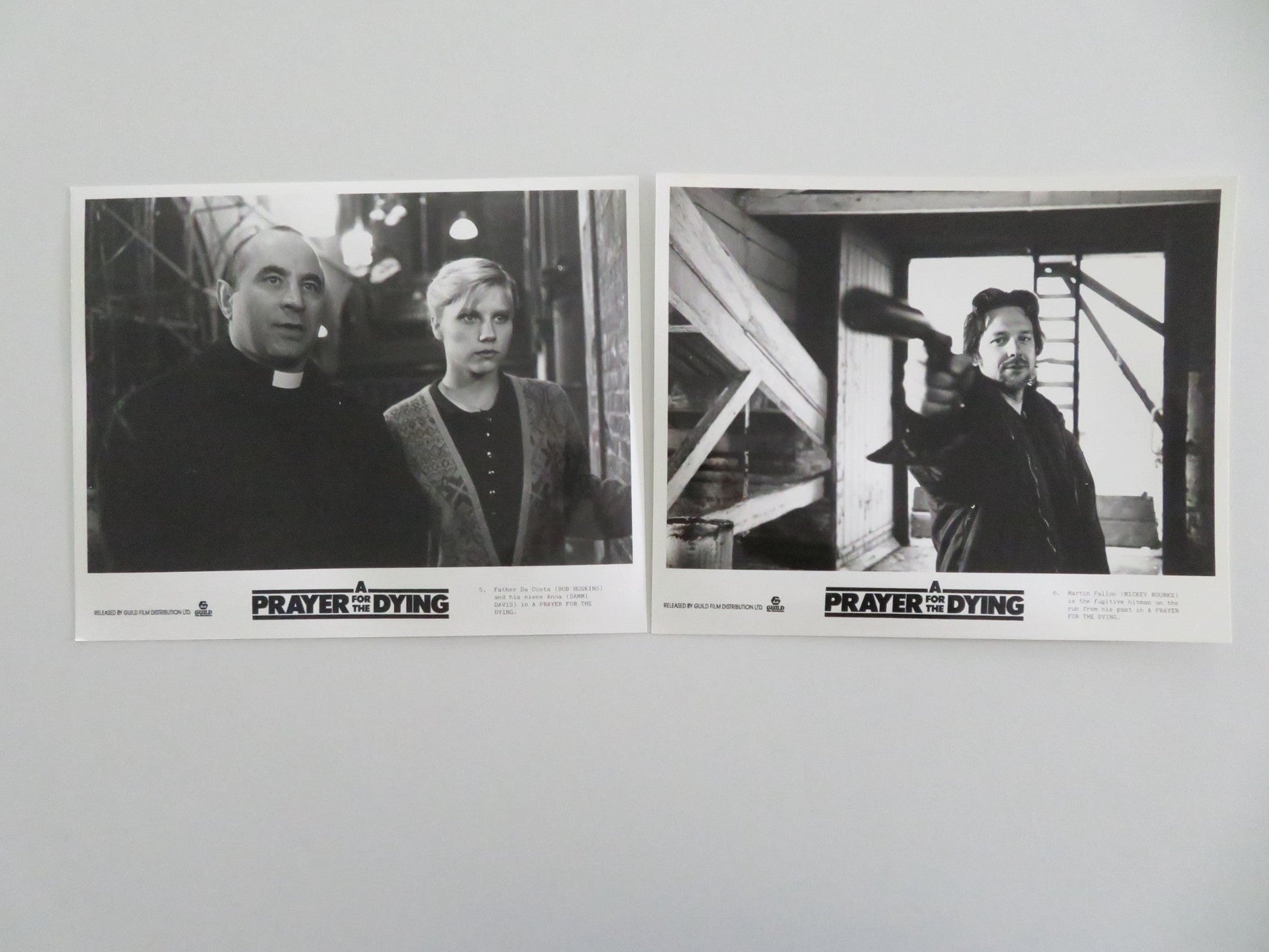 A PRAYER FOR THE DYING MOVIE STILL PHOTO LOT OF 11 ALAN BATES BOB HOSKINS 1987 - Rendezvous Cinema