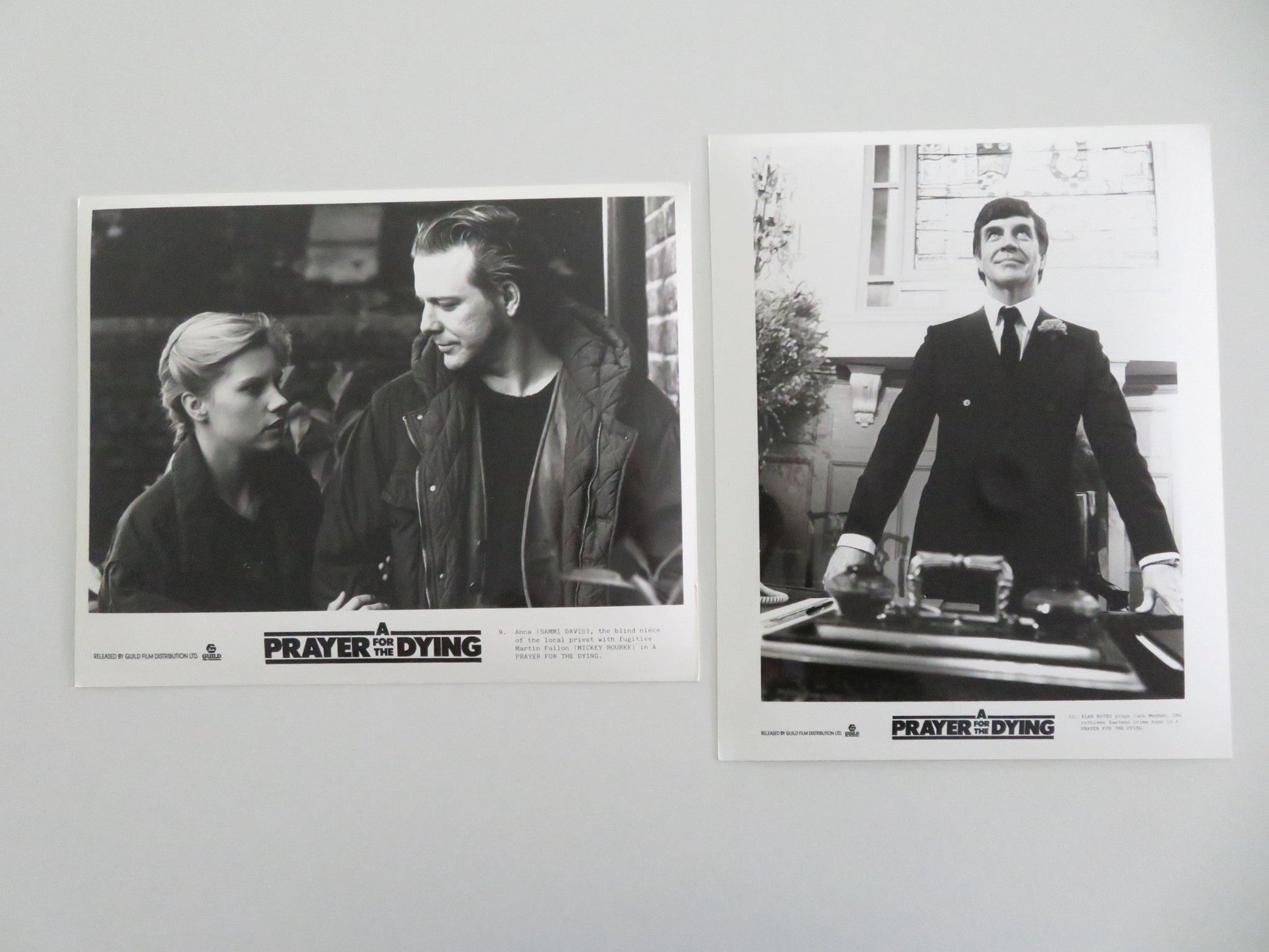 A PRAYER FOR THE DYING MOVIE STILL PHOTO LOT OF 11 ALAN BATES BOB HOSKINS 1987 - Rendezvous Cinema