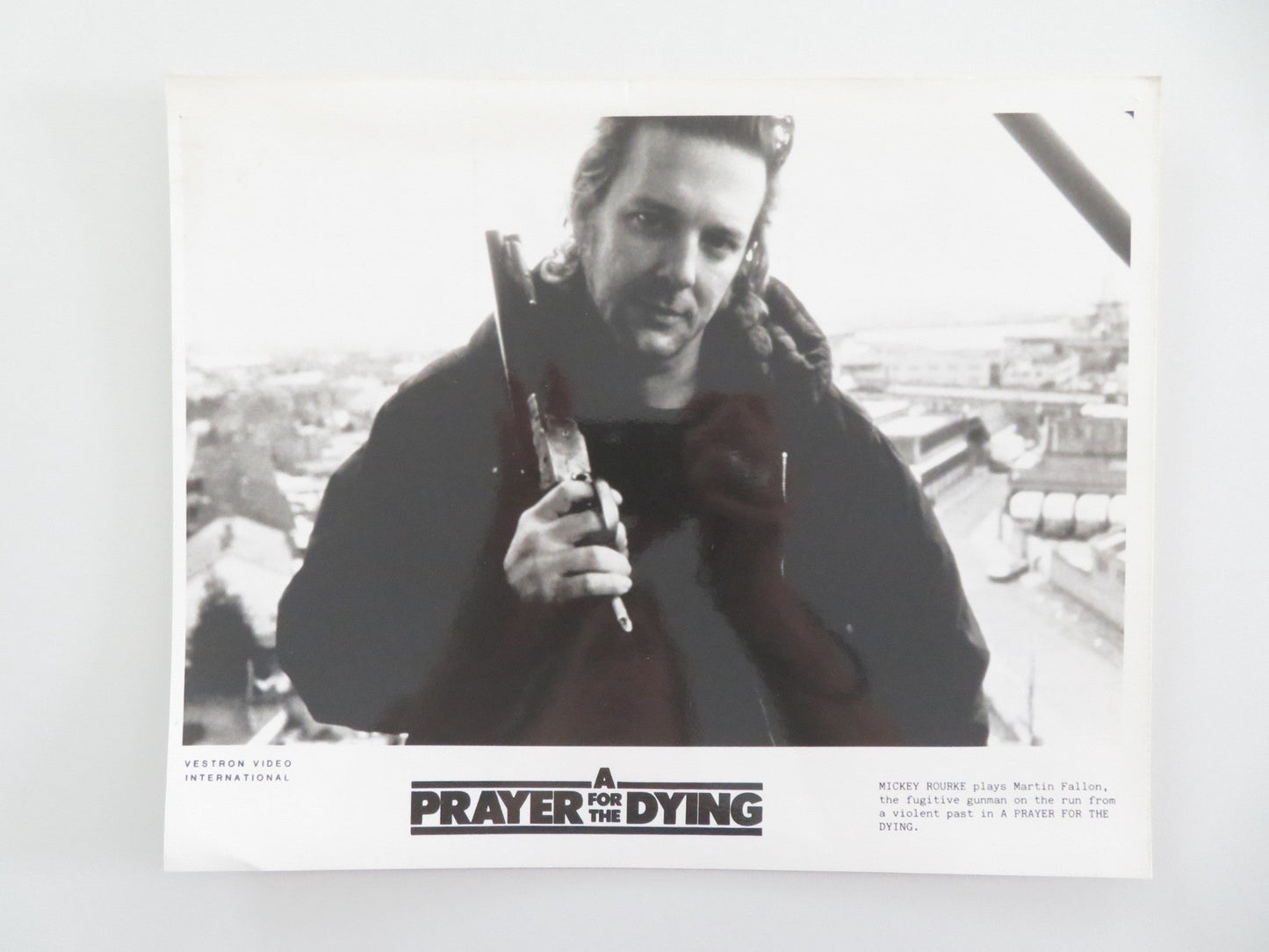 A PRAYER FOR THE DYING MOVIE STILL PHOTO MICKEY ROURKE BOB HOSKINS 1987 Movie posters