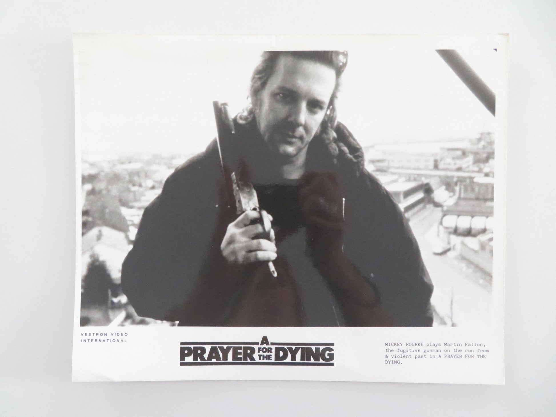 A PRAYER FOR THE DYING MOVIE STILL PHOTO MICKEY ROURKE BOB HOSKINS 1987 Movie posters