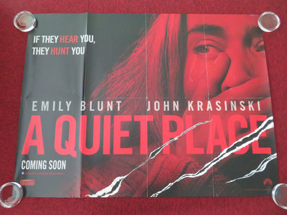 A Quiet Place UK Quad Rolled Poster Emily Blunt John Krasinski 2018 Movie posters