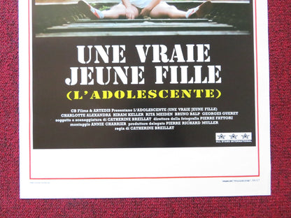 A REAL YOUNG GIRL ITALIAN LOCANDINA POSTER CHARLOTTE ALEXANDRA HIRAM KELLER 1976 - Rendezvous Cinema