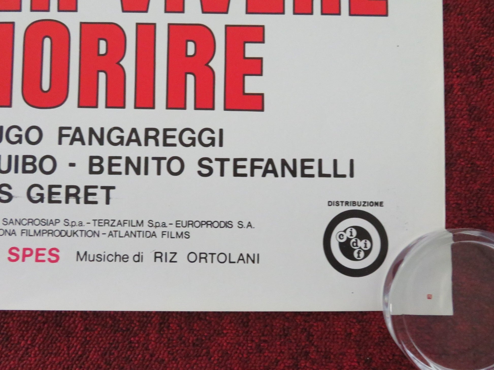 A REASON TO LIVE, A REASON TO DIE ITALIAN ONE SHEET ROLLED POSTER COBURN 1972 Movie posters