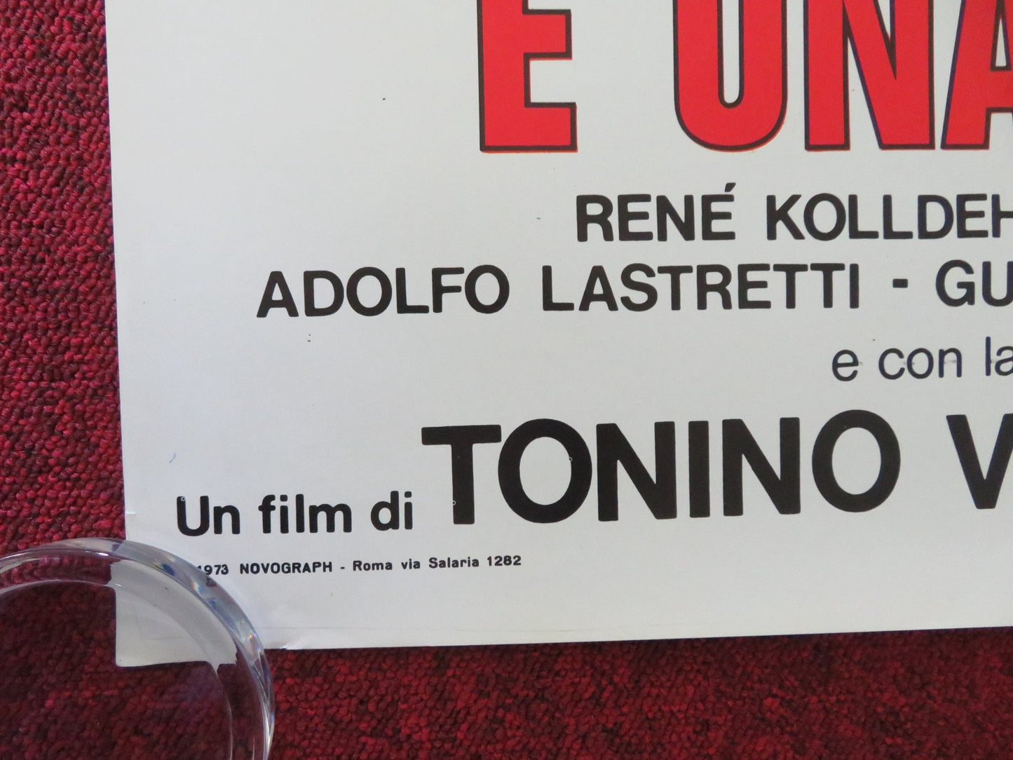 A REASON TO LIVE, A REASON TO DIE ITALIAN ONE SHEET ROLLED POSTER COBURN 1972 Movie posters