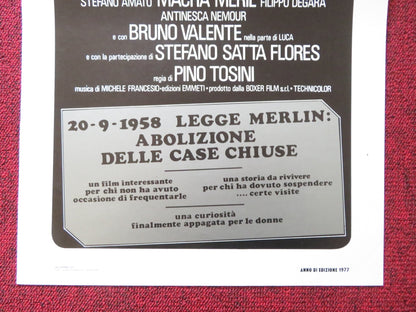 A SECOND HAND LADY ITALIAN LOCANDINA POSTER SENTA BERGER BRUNO VALENTE 1977 - Rendezvous Cinema