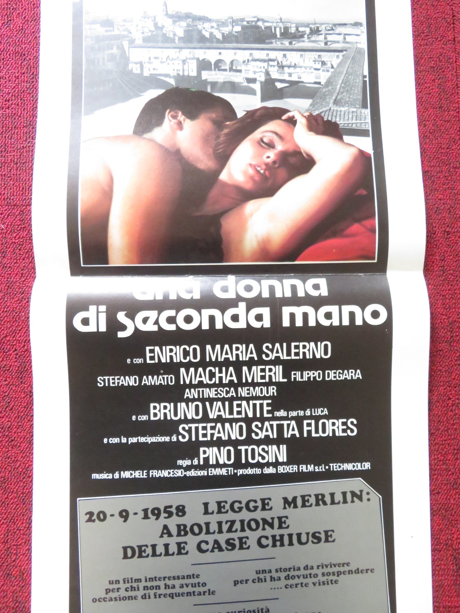 A SECOND HAND LADY ITALIAN LOCANDINA POSTER SENTA BERGER BRUNO VALENTE 1977 - Rendezvous Cinema