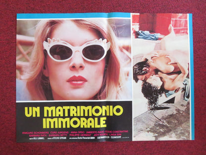 A SECOND SPRING - B ITALIAN FOTOBUSTA POSTER CURD JURGENS IRMGARD SCHONBERG 1975 Rendezvous Cinema Movie posters