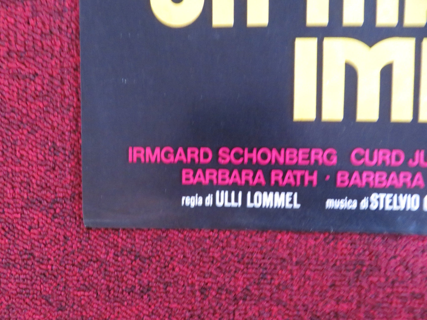 A SECOND SPRING - B ITALIAN FOTOBUSTA POSTER CURD JURGENS IRMGARD SCHONBERG 1975 Rendezvous Cinema Movie posters