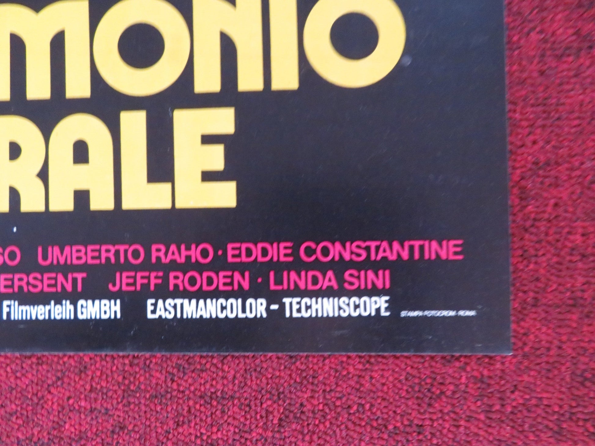 A SECOND SPRING - F ITALIAN FOTOBUSTA POSTER CURD JURGENS IRMGARD SCHONBERG 1975 Rendezvous Cinema Movie posters