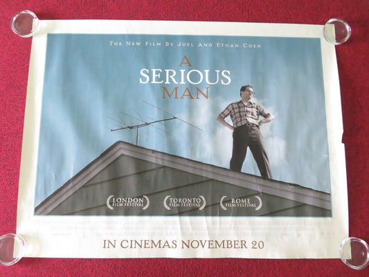 A Serious Man UK Quad Rolled Poster Michael Stuhlbarg Richard Kind 2009 Movie posters