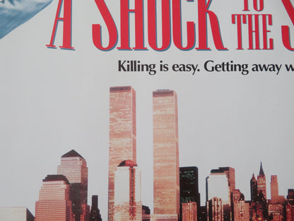 A Shock to the System UK Quad Rolled Poster Michael Caine E. McGovern 1990 Movie posters