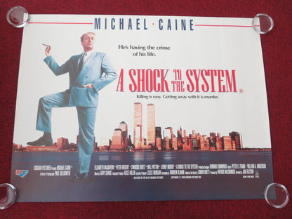 A Shock to the System UK Quad Rolled Poster Michael Caine E. McGovern 1990 Movie posters