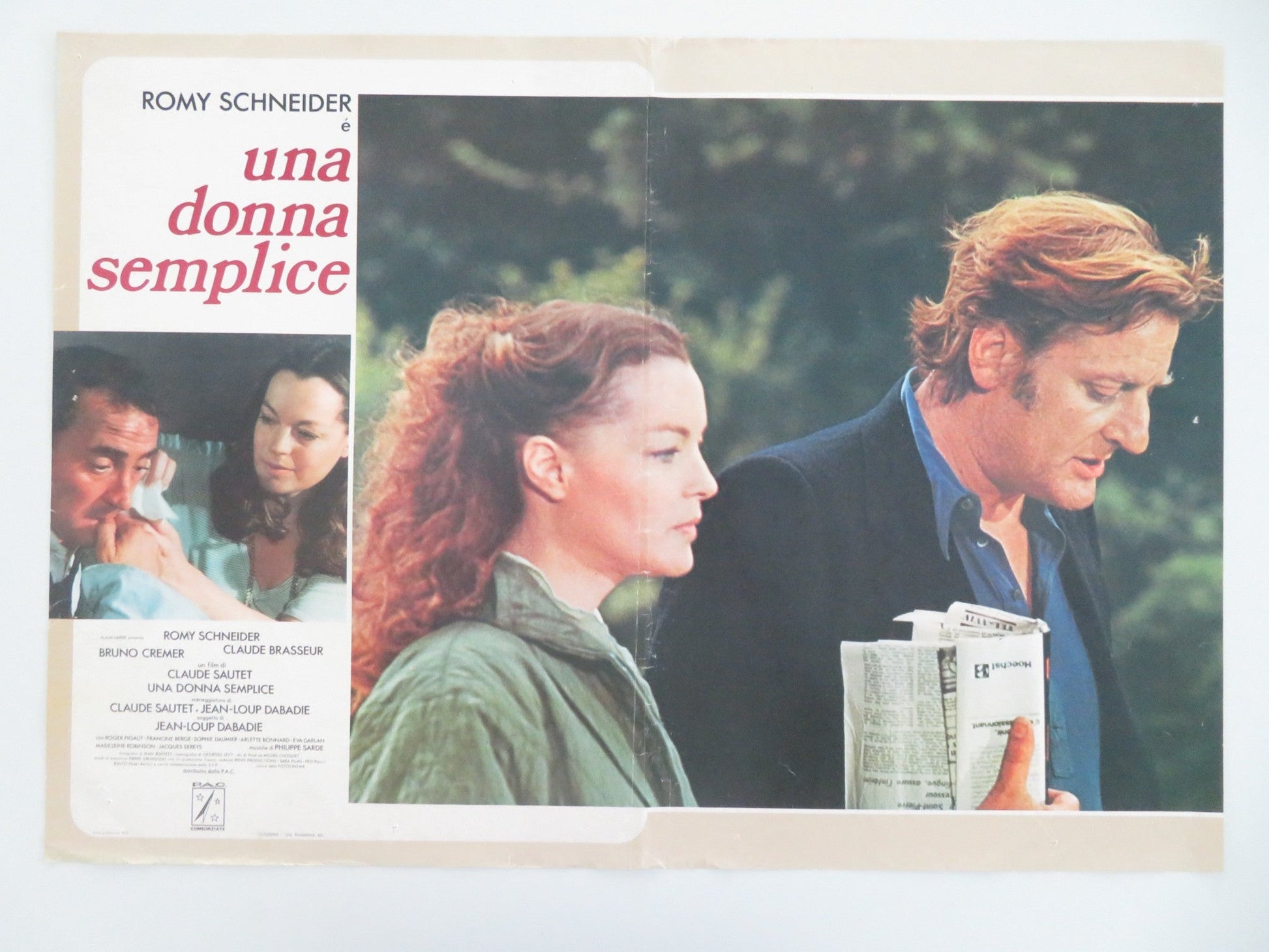 A SIMPLE STORY ITALIAN FOTOBUSTA POSTER ROMY SCHNEIDER BRUNO CREMER 1978 Movie posters