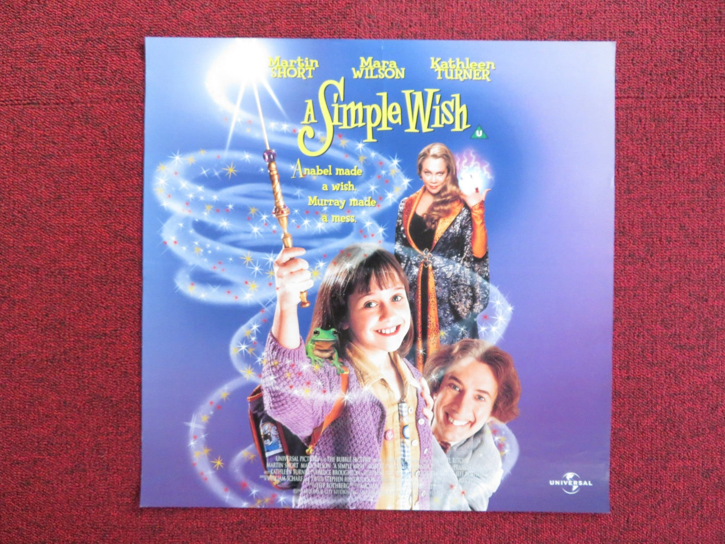 A SIMPLE WISH VHS VIDEO POSTER MARTIN SHORT MARA WILSON 1997 Rendezvous Cinema Movie posters