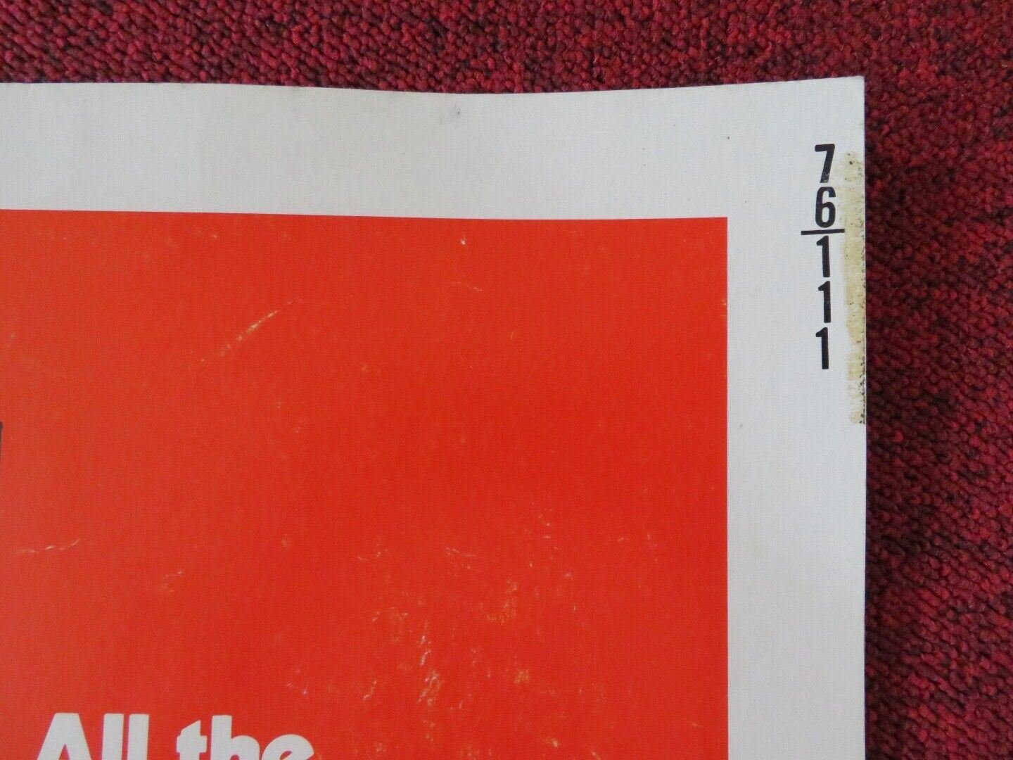 A SMALL TOWN IN TEXAS US HALF SHEET (22"x 28") POSTER TIMOTHOY BOTTOMS 1976 - Rendezvous Cinema