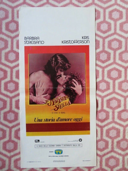 A STAR IS BORN ITALIAN LOCANDINA (27.5"x13") POSTER BARBRA STRIESAND 1977 - Rendezvous Cinema