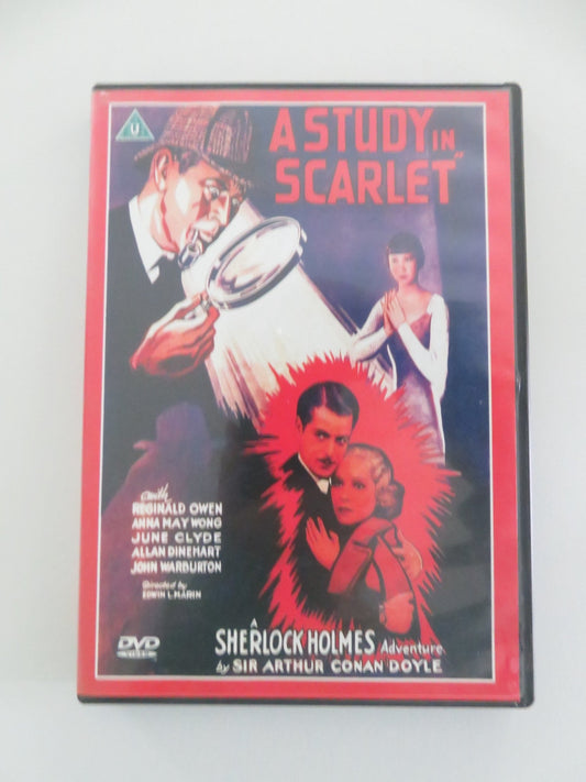 A STUDY IN SCARLETT (DVD) SHERLOCK HOLMES REGINALD OWEN 1933 REGION ALL Movie posters